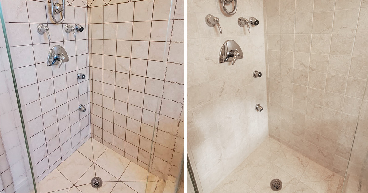 Our Grout Sealing Experts Make This Homeowner Very Happy by Restoring
