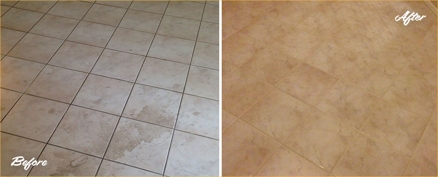 Floor Restored by Our Professional Tile and Grout Cleaners in Falcon, CO