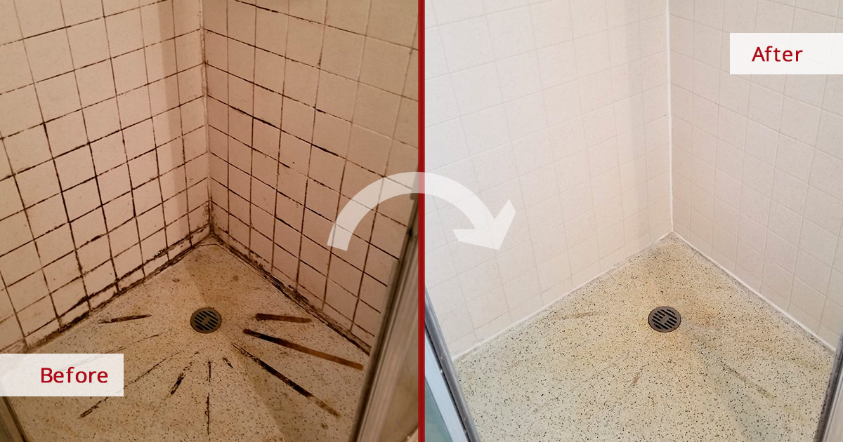Our Hard Surface Restoration Services Give This Shower the Best Makeover