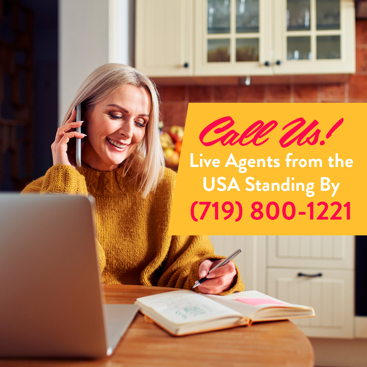 Call Us! Live Agents from the USA Standing By