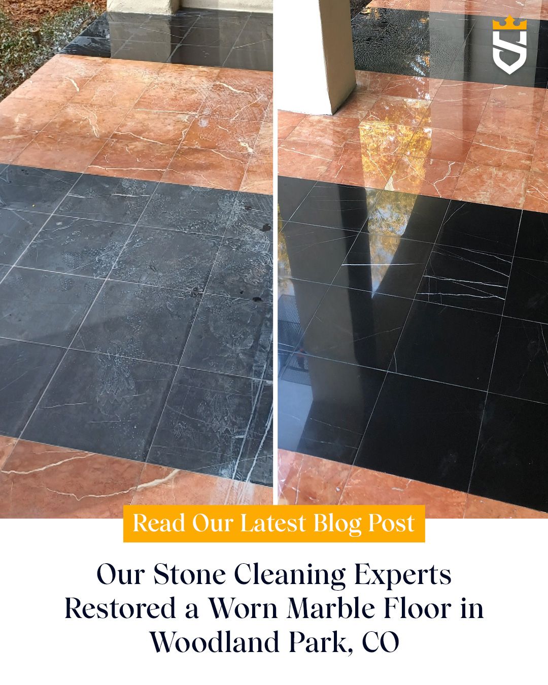 Our Stone Cleaning Experts Restored a Worn Marble Floor in Woodland Park, CO