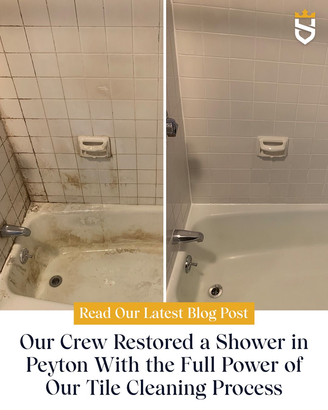 Our Crew Restored a Shower in Peyton With the Full Power of Our Tile Cleaning Process